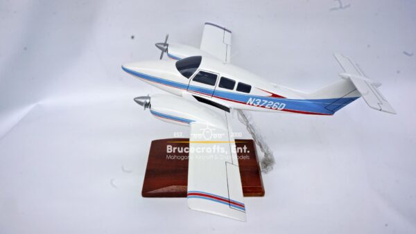 Model of Beechcraft Model 76 Duchess with detailed craftsmanship.